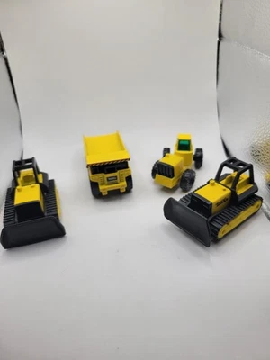 Tonka Diecast  Construction Yellow Vehicles Lot Of 4 - Image 1 of 4