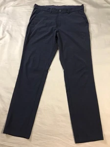 Mizzen + Main Dress Pants Mens 33W 30 L Blue Helmsman Performance Slim - Picture 1 of 13
