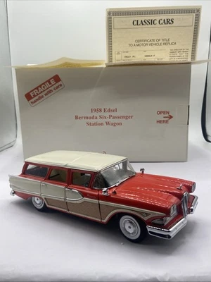 Vintage Danbury Mint 1958 Edsel Bermuda Six-Passenger Station Wagon Open Box - Image 1 of 4
