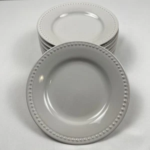 J C Penny Home Collection Elegante Perlen 8 Salat-/Dessertteller 7 1/4" - Bild 1 von 7