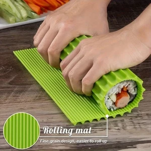 Sushi Rolling Mat Silicone Plastic Mold DIY Rice Roll Making - Picture 1 of 9