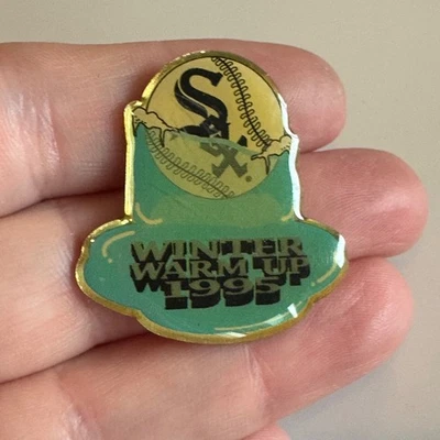 Vintage 1995 Chicago White Sox Winter Warm Up Enamel Lapel Pin - Image 1 of 3