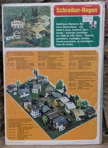 Vintage SCHREIBER-BOGEN PAPER MODEL KIT #JFS-71941 Inn/Baker/Townhall Farmhouse - Picture 1 of 5
