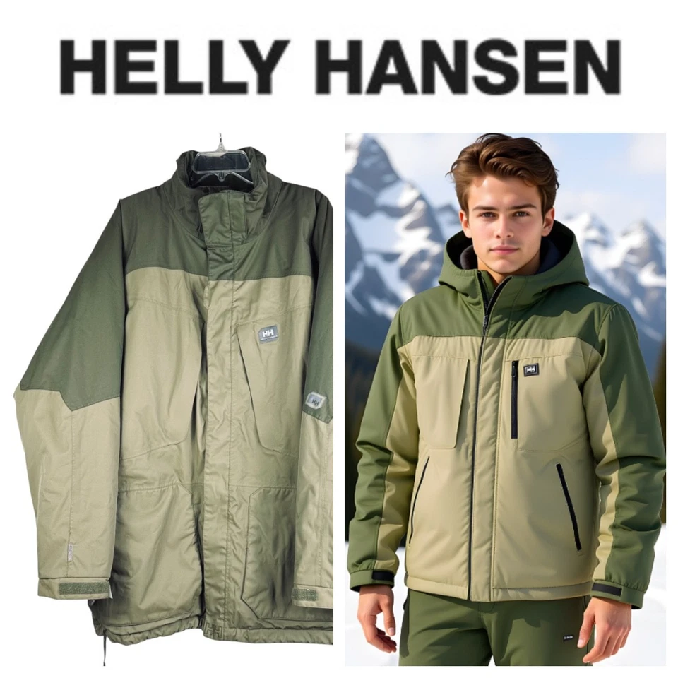 Helly Hansen Jacket Parka Coat Mens XXL 2XL Green Ski Snowboard Helly Tech u - Image 1 of 4