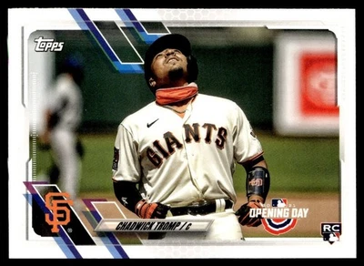 2021 Topps Opening Day Chadwick Tromp Rookie San Francisco Giants #210 - Image 1 of 2