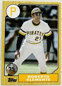 2022 Topps #T87-52 Roberto Clemente 1987 Topps Baseball 35th Anniversary - Bild 1 von 2