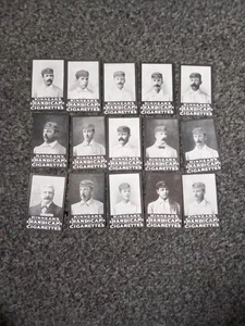 Kinnear's Handicap Zigarettenkarten 1896 Australian Cricket Team Kompletter Satz 15 - Bild 1 von 4