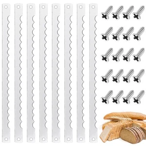 Bread Bow Knife Blades Stainless Steel Replacement Blade with Screws for Cake... - Picture 1 of 7