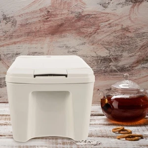 Cubo de té oficina cubo de basura hoja galón cubos de plástico con asas - Imagen 1 de 12