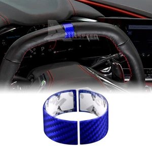 Anillo de ajuste interior de fibra de carbono real azul para Corvette C8 20-23 - Imagen 1 de 9