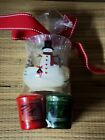 Yankee CANDLE Christmas Volitive Candle Holder With A Mini CANDLES Rare 