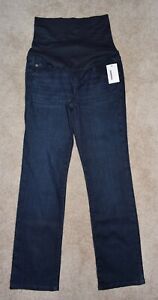 New Maternity Sonoma Jeans Pull On Sz 4 Bootcut Stretch Denim Belly Band