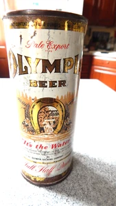 Olympia Beer Full Half Quart Flat Top Tin Can - Olympia, Washington - Vanity Top - Picture 1 of 5