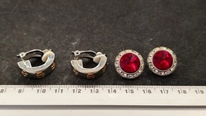2 Pairs of Clip-On Earrings - REF11953JB - Picture 1 of 3