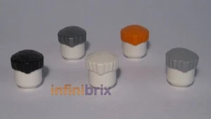 Lego Hair 25379 PICK & MIX ANY COLOURS! Black, Light Grey, Orange, White, Silver - Picture 1 of 6