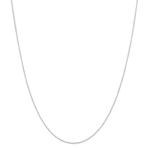 Collana catena a maglie cordolo cardato oro bianco 14k 20 pollici - Foto 1 di 4
