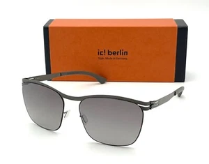 IC BERLIN TEGELER SEE Graphite Warm Gray / Storm Gray 56mm Sunglasses - Picture 1 of 4
