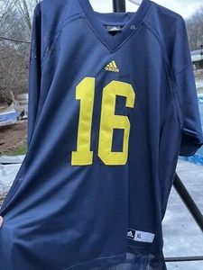 Men's Adidas University of Michigan Wolverines #16 XL Football Jersey - Picture 1 of 4