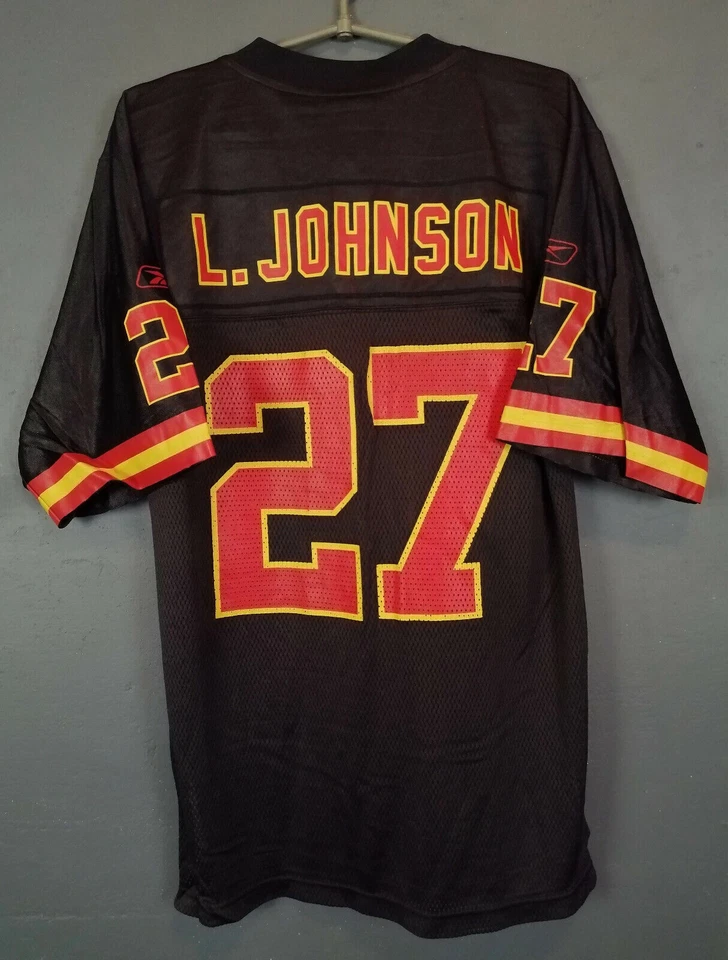 CAMISETA DE FÚTBOL AMERICANO HOMBRE REEBOK LARRY JOHNSON #27 KANSAS CITY CHIEFS NFL TALLA S Foto 1 de 4