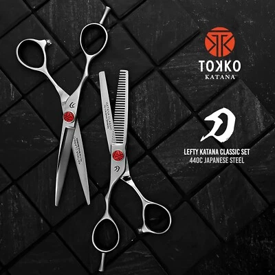 Katana Classic Left Handed Professional Shears Set 6.5" Lefty Hair Scissors Set - Image 1 of 4
