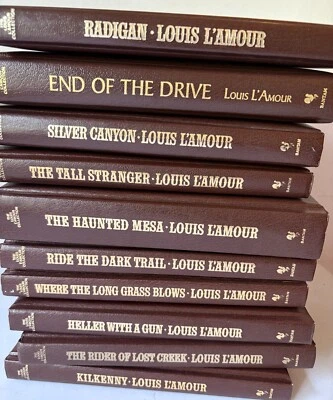 Louis L'Amour Vtg LEATHERETTE Bantam HC Westerns  - PICK TITLES - Vol Discounts - Image 1 of 4
