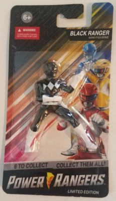 Power Rangers BLACK RANGER Limited edition 2.5" Mini figurine pvc figure - Image 1 of 2