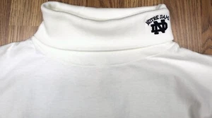 VTG NOTRE DAME TURTLENECK L/S SHIRT 100% COTTON Sz LARGE, L - Picture 1 of 5