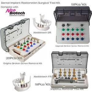 Kit de herramientas removedoras de implantes pilares accesorios dentales universales Neobiotech SR FR - Imagen 1 de 49