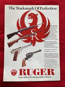 Pubblicità Stampa Armi da Fuoco Ruger .22 Rimfire 1993 Vintage 💯 Originale - Foto 1 di 7