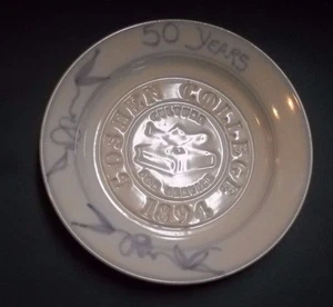 VINTAGE GOSHEN COLLEGE 50 YEARS ANNIVERSARY COLLECTOR COMMERATIVE PLATE 1894 - Picture 1 of 3