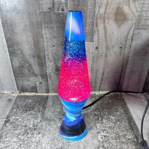Lava Lamp 2160 Northern Lights Motion & Glitter With Decal Base Pink Blue Purple - Picture 1 of 10