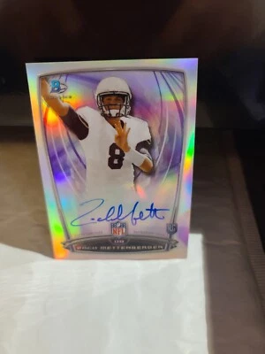 2014 Bowman Chrome Zach Mettenberger #55 Rookie Refractor Autograph - Image 1 of 2