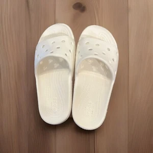 Sandalias CROCS Iconic Comfort para mujer sin cordones blancas talla W8 M6 206121 - Imagen 1 de 4