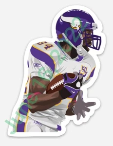 Randy Moss #81 Minnesota Vikings Character Rendering NFL Football MAGNET - Picture 1 of 1