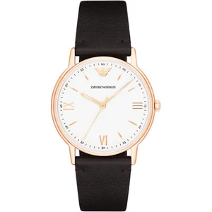 Orologio Emporio Armani Uomo Oro Rosa Marrone Pelle 43 mm AR11011 NUOVO! VENDITORE USA! - Foto 1 di 2