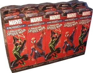 HeroClix sealed Brick ~ AMAZING SPIDER-MAN ~ Marvel 5 figure Booster pack x 10 - Picture 1 of 1