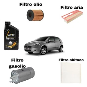 KIT Service Grande Punto 1.3 Mutijet 75cv 55kw Fiat Von 2005 4lt Selenia 5W40 - Picture 1 of 8