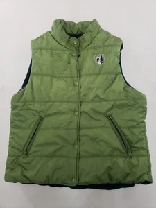 American Eagle Vest Youth Large Puffer Green Snaps Zipper Pockets Lined 2014 - Imagen 1 de 4