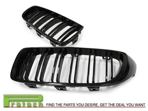 2012-2016 BMW 320i 328i 335i Sedan (F30) M3 Look Gloss Black Front Kidney Grille - Picture 1 of 1