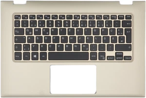 QWERTZ TECLADO REPOSAMANOS DELL INSPIRON 13 7000 7347 7348 7352 7353 7359 LED - Imagen 1 de 2