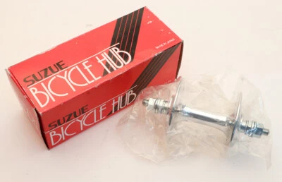 Perno de buje delantero Suzue 5 J plateado 28h SP-F pista/BMX vieja escuela nuevo en stock Foto 1 de 3