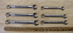 Vntg 6 Pc Group Craftsman "V" & Inverted "V" Metric Comb.Wrenches,18mm-13mm,EXC - Picture 1 of 7