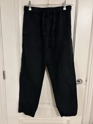 COS drawstring Cotton With Linen Straight Leg Chino Trousers Size 8 - Image 1 of 4