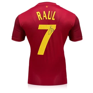 Maglia calcio Raul firmata Spagna 2020 Home - Foto 1 di 4