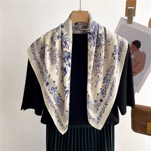 Square Handkerchief Breathable Neckerchief Hairscarf Fashion Square Scarf - Picture 1 of 12