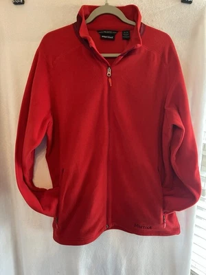 Chaqueta polar Marmot Polartec XL para hombre FZ roja al aire libre nueva sin etiquetas. MA770 Foto 1 de 4