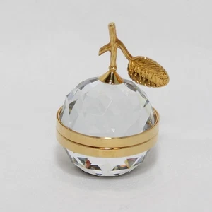 Soporte fotográfico Swarovski 010159 sin usar, en caja pequeño dorado manzana - Imagen 1 de 6