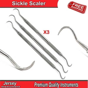 Dental Sickle Scaler H6/H7 Teeth Examination Tartar Remover Scraper Hygiene Tool - Picture 1 of 5