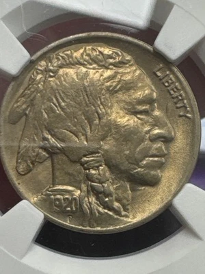 1920 P Nickel Indian Head or Buffalo ngc MS-63 nice original - Image 1 of 4