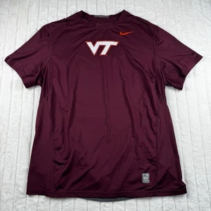 Camisa ajustada Nike Pro Combat para hombre 2XL Virginia Tech Hokies rendimiento elástica - Imagen 1 de 12